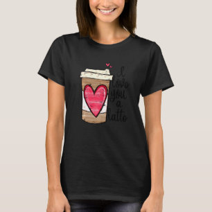 Funny Espresso Niedlicher Kaffee Herz I Liebe Sie  T-Shirt