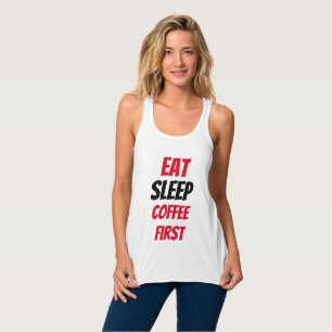 Funny! Essen Schlafcoffee First Tank Top