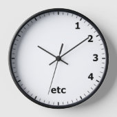 Funny etc Clock - Du weißt, wie es geht! Uhr (Vorderseite)