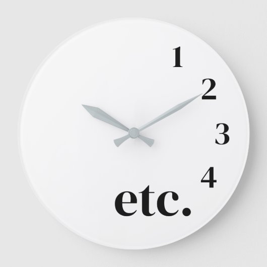 Funny etc. große wanduhr (Vorderseite)