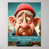 Funny Eterne Jugend Meilenstein Geburtstag Poster (Vorne)