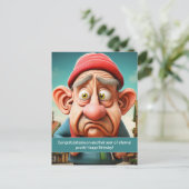 Funny Eterne Jugend Meilenstein Geburtstag Postkarte (Stehend Vorderseite)