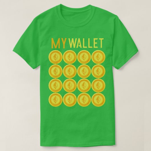 FUNNY Ethereum Cryptowährung ETH Blockchain T-Shirt (Design vorne)