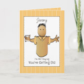 Funny Ethnic Male Cartoon Sassy Birthday Karte (Vorderseite)