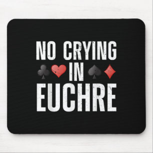 Funny Euchre Design für Men Women Card Game Euchre Mousepad