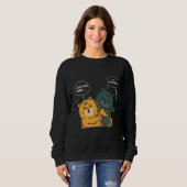 Funny Euphonium Cat Slapping Euphoniumist Sweatshirt (Vorne ganz)