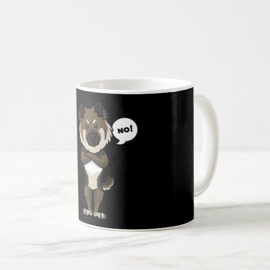 Funny Eurasier Dog lustiges Geschenk Idee Kaffeetasse (VorderseiteRechts)