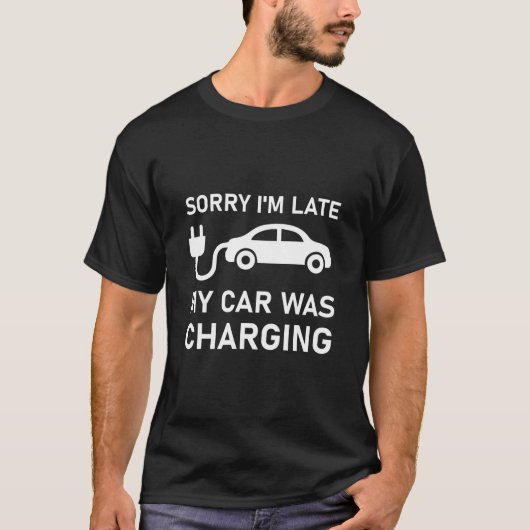 Funny EV Car Electric Vehicle T-Shirt (Vorderseite)