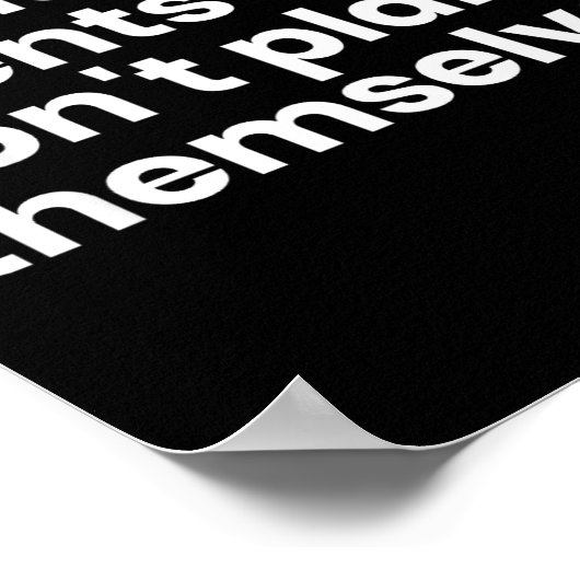 Funny Event Planner Gift Because Events Dont Plan  Poster (Ecke)