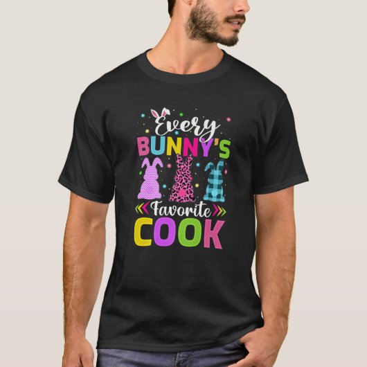 Funny Every Bunny's Favorite Cook Easter T-Shirt (Vorderseite)