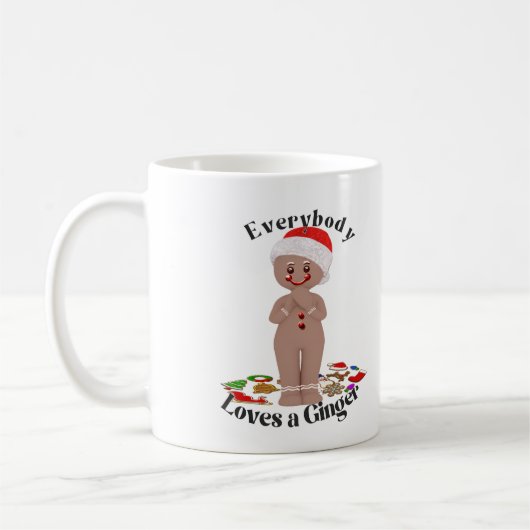 Funny "Everybody Lieben A Ginger" Kaffeetasse (Links)