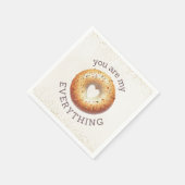 Funny Everything Bagel 'You Are My Everything' Serviette (Ecke)