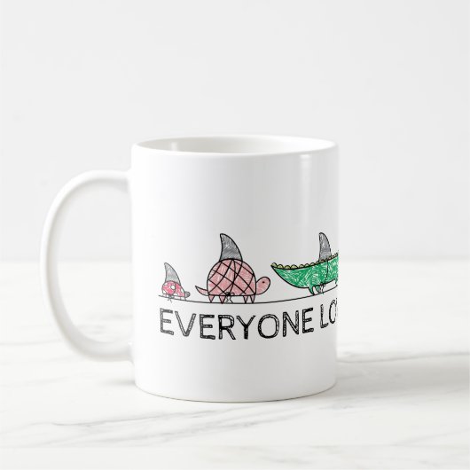 Funny Everywhere Lieben Shark Week Kaffeetasse (Links)