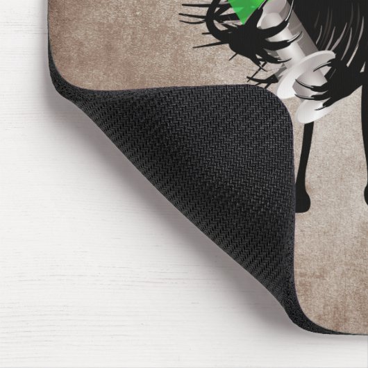 Funny Evil Character Nurse Syringe Gothic Mousepad (Ecke)