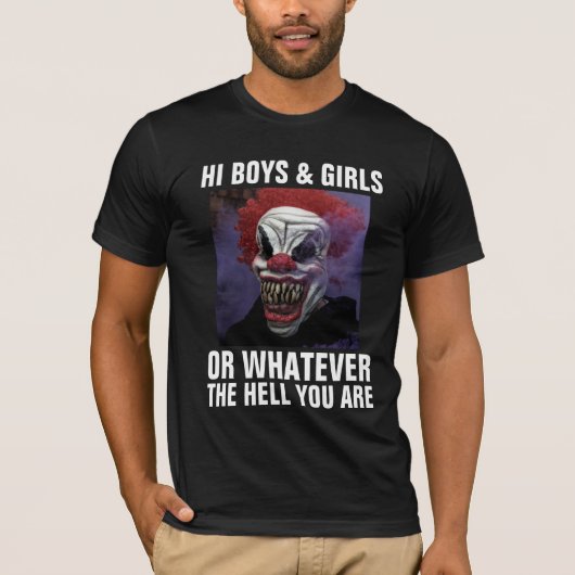 FUNNY EVIL CLOWN T - SHIRT (Vorderseite)