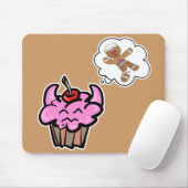Funny Evil Cooker Killer Cupcake Mousepad (Mit Mouse)