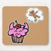 Funny Evil Cooker Killer Cupcake Mousepad (Vorne)