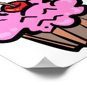 Funny Evil Cooker Killer Cupcake Poster (Ecke)