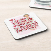 Funny Evil Eye Hausfrau Sprichwort Getränkeuntersetzer (Linke Seite)