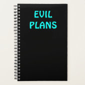 Funny "EVIL PLANS" Planner Planer (Vorderseite)