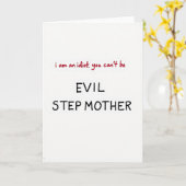 Funny Evil Stepmother Card Karte (Gelbe Blume)