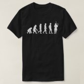 Funny Evolution Bagpipe Player T-Shirt (Design vorne)