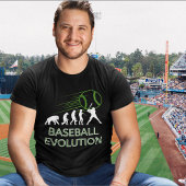 Funny Evolution Baseball T - Shirt