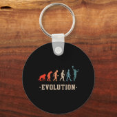 Funny Evolution - Basketball Player Liebhaber Schlüsselanhänger (Vorderseite)