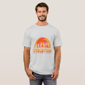 Funny Evolution From Monkey to Zombie T-Shirt (Vorne ganz)