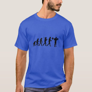 Funny Evolution Man - Bodybuilding Squat T-Shirt