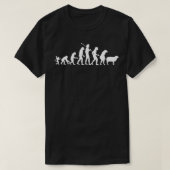 Funny Evolution Man Evolved Into Sheep T-Shirt (Design vorne)