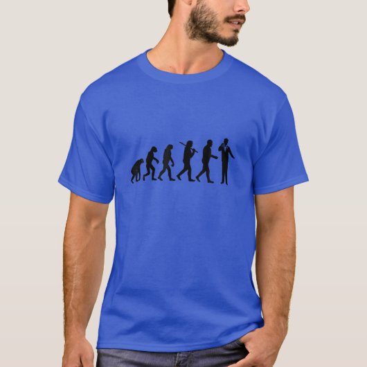 Funny Evolution Man - Sängerin T-Shirt (Vorderseite)