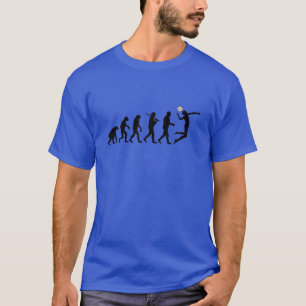 Funny Evolution Man - Sportvolleyball T-Shirt