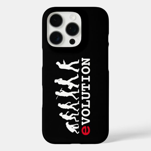 Funny Evolution Smartphone Addict Case-Mate iPhone Hülle (Rückseite)