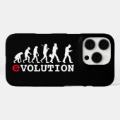 Funny Evolution Smartphone Addict Case-Mate iPhone Hülle (Rückseite (Horizontal))