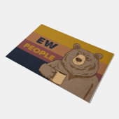 Funny Ew People Beatmung Mat, Funny Quotes Fußmatte (Schrägansicht)