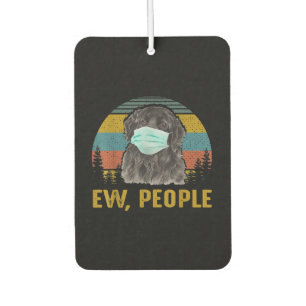 Funny Ew People Vintag Retro Neufundland Hund Autolufterfrischer
