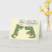 Funny Ex Husband Alligator Purse Karte (Gelbe Blume)