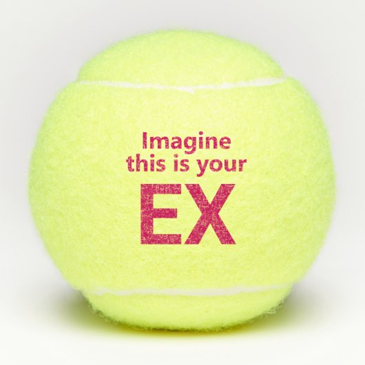 Funny Ex-Husband Tennisbälle (Vorderseite)
