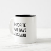 Funny Ex-Wife Zweifarbige Tasse (Vorderseite Links)