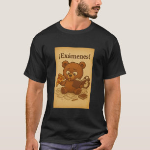 Funny Exam Stress Bär   Niedliche Studie Meme Illu T-Shirt
