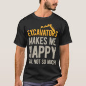 Funny Excavator T-Shirt (Vorderseite)