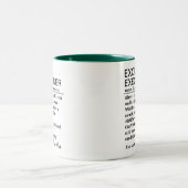 Funny Excel Executioner Definition Personalized Zweifarbige Tasse (Mittel)