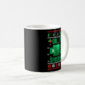 Funny Excel Spreadsheets Christmas Sweater Lover A Kaffeetasse (VorderseiteRechts)