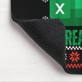 Funny Excel Spreadsheets Christmas Sweater Lover A Mousepad (Ecke)