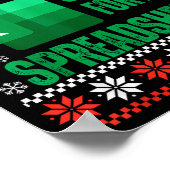 Funny Excel Spreadsheets Christmas Sweater Lover A Poster (Ecke)