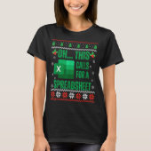 Funny Excel Spreadsheets Christmas Sweater Lover A T-Shirt (Vorderseite)