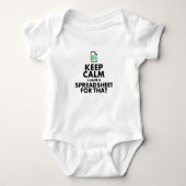 Funny Excel Spreadsheets Lover Gift Baby Strampler (Vorderseite)