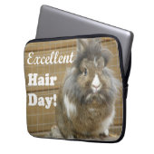 Funny "Excellence Hair Day" für Kaninchen Laptopschutzhülle (Vorderseite Links)
