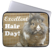 Funny "Excellence Hair Day" für Kaninchen Laptopschutzhülle (Vorderseite)
